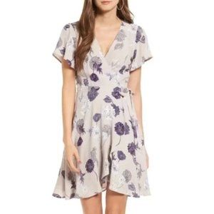 Astr Purple Floral dress